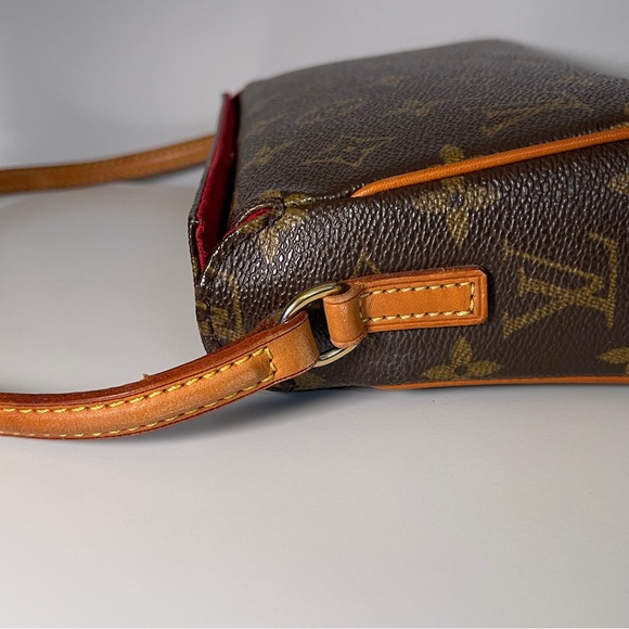 RARE Louis Vuitton Recital Monogram Pochette Shoulder Bag brown purse handbag - Picture 9 of 11